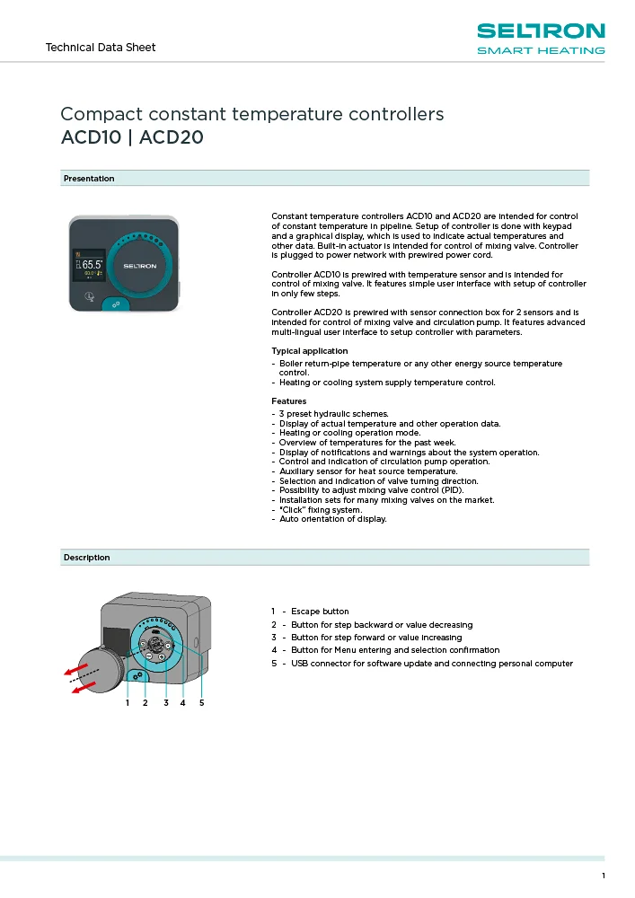 ACD - Tehnični list EN