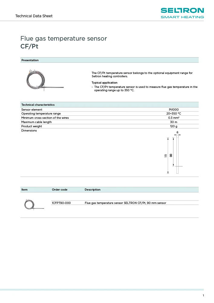 CF - Tehnični list EN