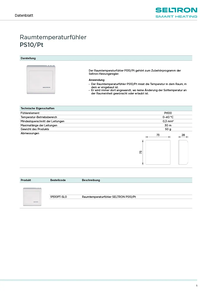 PS10 - Tehnični list DE