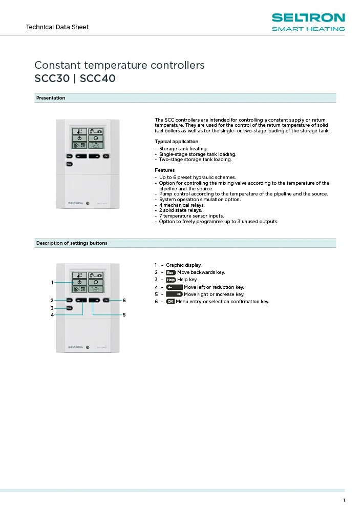 SCC - Tehnični list EN