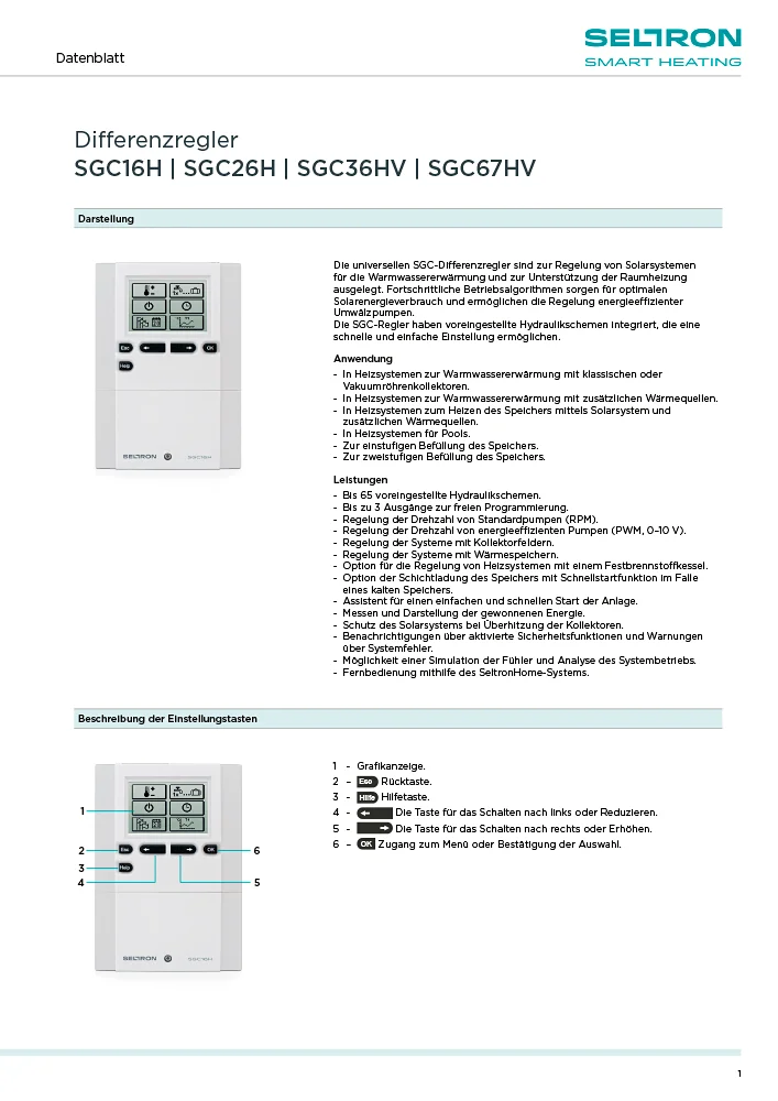 SGC - Tehnični list DE