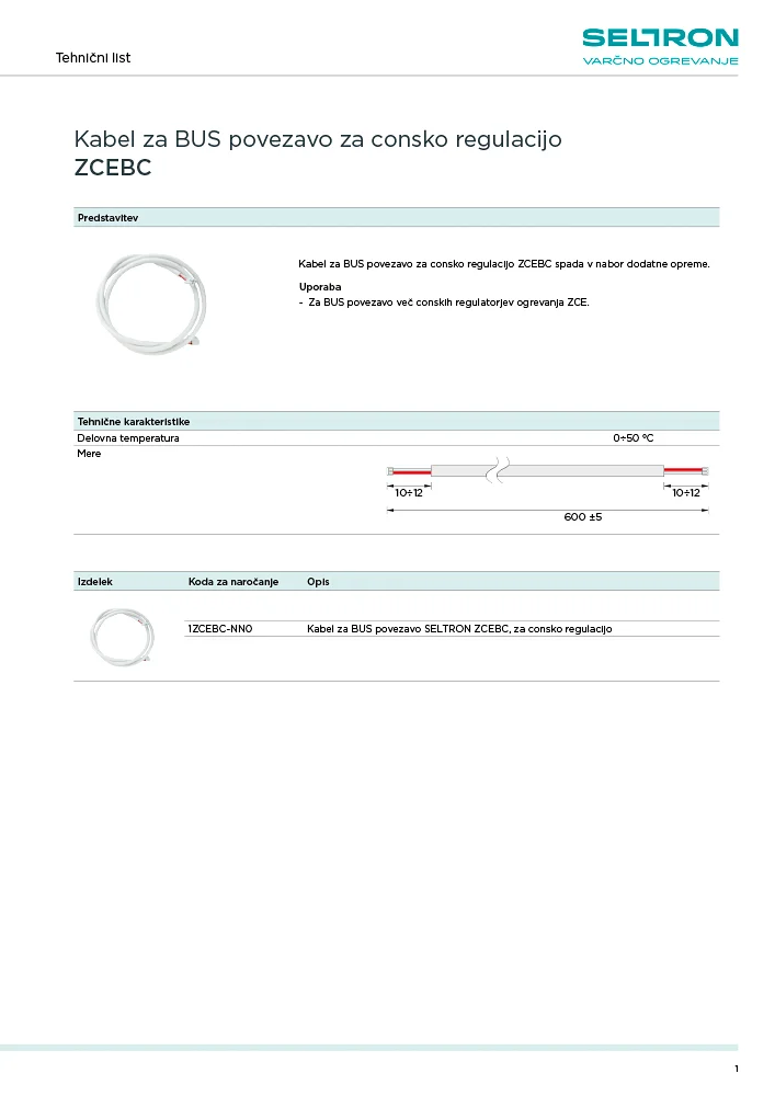 ZCEBC - Tehnični list SL