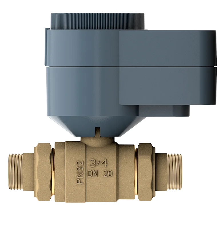 Actuator AQD with 2-way ball valve BVQ25..L, external thread with adapters