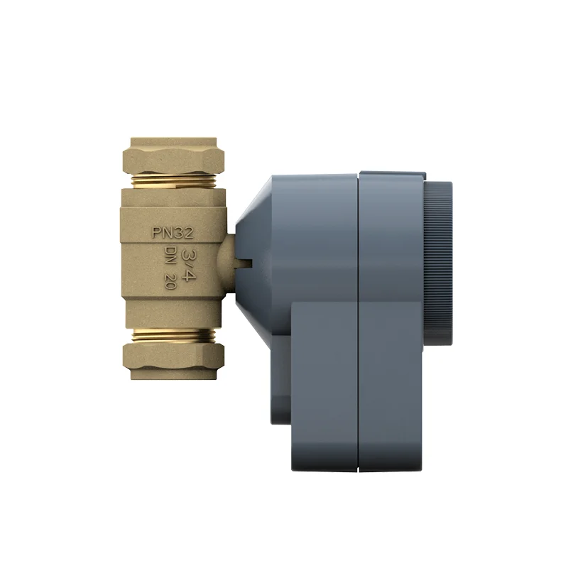 Stellmotor AQD mit 2-Wege Kugelventil BVQ23..L, Kompressionsverschraubung